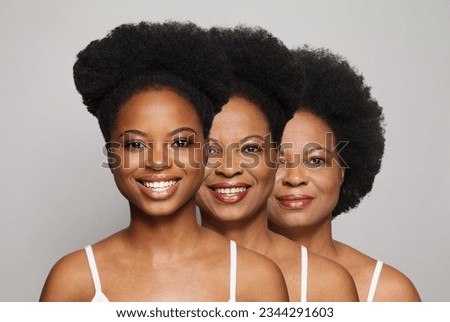 Aging process. Rejuvenation anti-aging skin procedures, old and young faces on white studio background Royalty-Free Stock Photo #2344291603