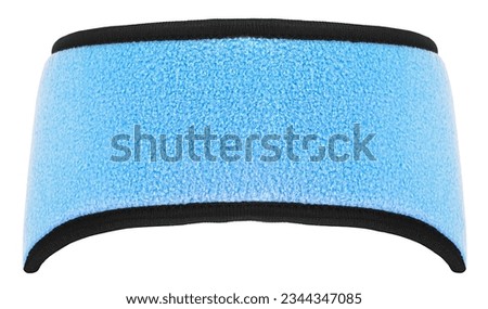 Blue hair band for jogging and sports. Training headband isolated on a white background.