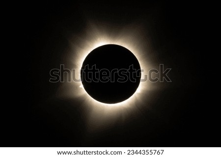 Totality during the 2023 Australian total solar eclipse in Exmouth Royalty-Free Stock Photo #2344355767