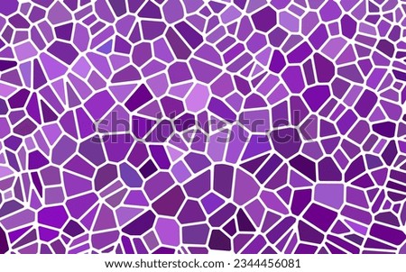 abstract vector stained-glass mosaic background - purple and violet Royalty-Free Stock Photo #2344456081