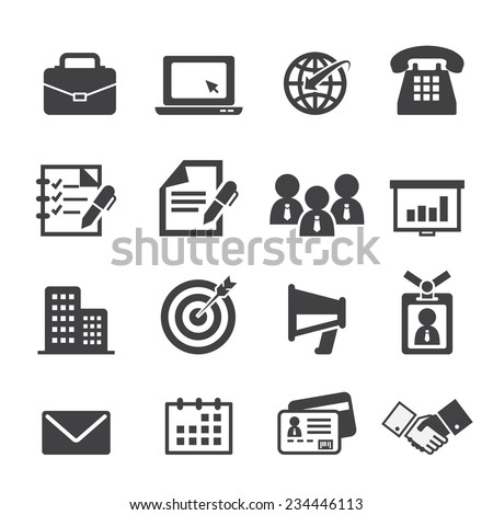 business and office icon Royalty-Free Stock Photo #234446113