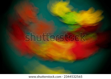Colorful autumn leaves, beautiful vintage colors, intentional creative movement 