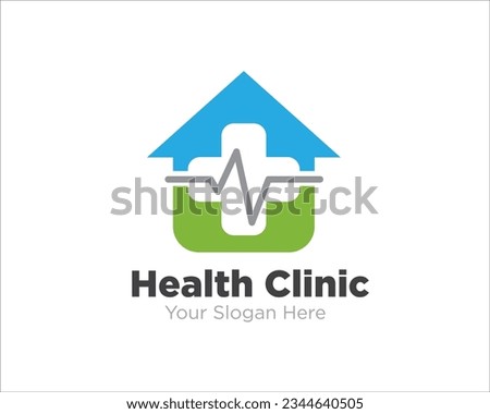 health clinic home logo designs simple modern for health and medical service