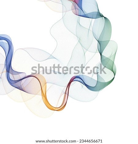 colorful abstract wave. vector pattern. color lines. layout for presentation, advertising, banner