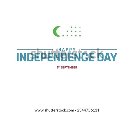 Happy Independence day, Independence day Uzbekistan, Uzbekistan flag, Uzbekistan, 1st September, 1 September, National Day, Independence day, Vector Icon Typographic Design Typography Vector Eps