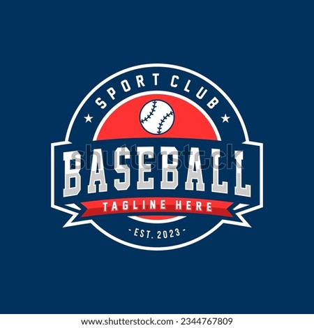 Baseball template logo design for baseball club