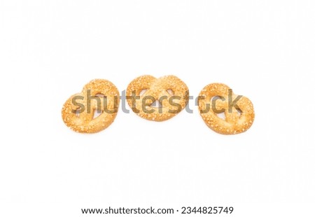 Cookies isolated on white background, after some edits.