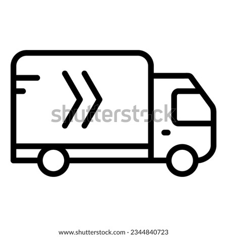 truck transport icon on transparent background