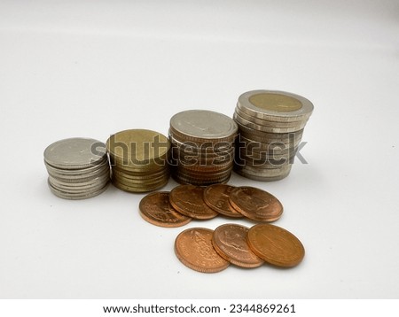 Picture of coins used to compose economic conditions