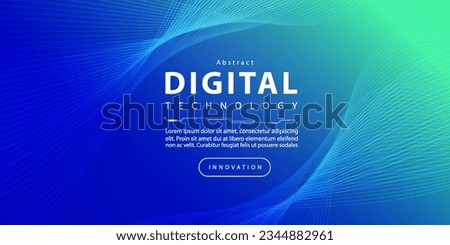 Digital technology speed connect blue green background, cyber nano information, abstract communication, innovation future tech data, internet network connection, Ai big data, line dot illustration Royalty-Free Stock Photo #2344882961