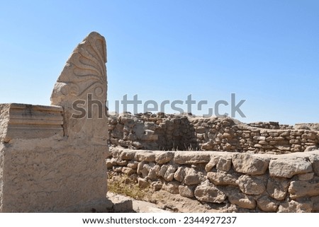 Ruins of Greek Colony on Failaka Island (Kuwait) Royalty-Free Stock Photo #2344927237
