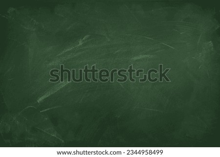 Chalk rubbed out on green chalkboard background Royalty-Free Stock Photo #2344958499