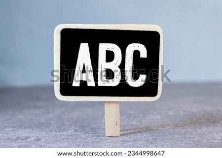 colorful ABC isolated on white