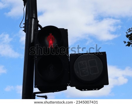 Do not cross for pedestrian traffic light 