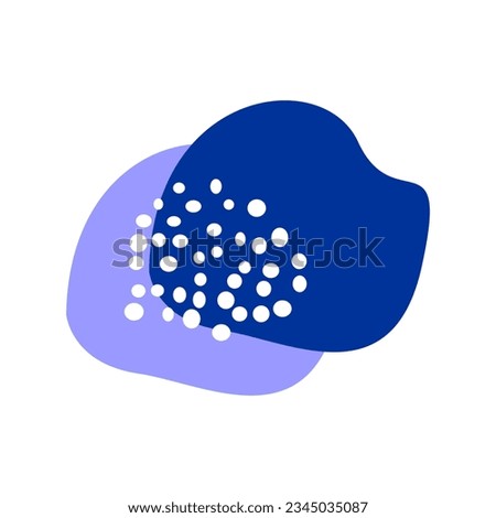 Colorful modern abstract shape vector element