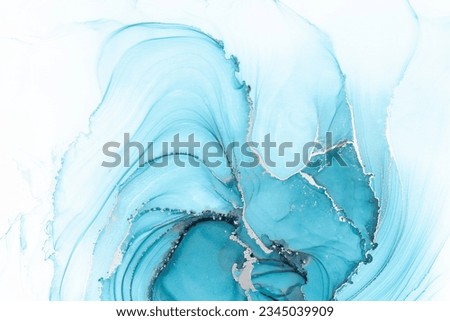 Marble ink abstract art from meticulous original painting abstract background . Painting was painted on high quality paper texture to create smooth marble background pattern of ombre alcohol ink . Royalty-Free Stock Photo #2345039909