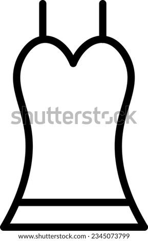 Clothes Dress Lady Outline Icon