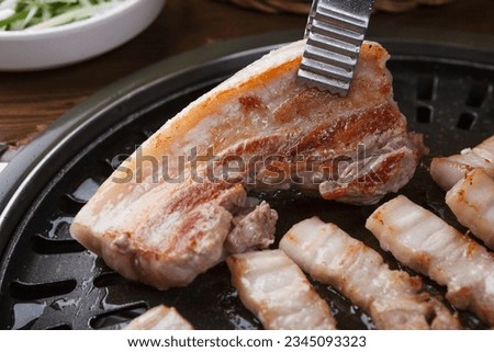 korean style grill barbecue dish Royalty-Free Stock Photo #2345093323