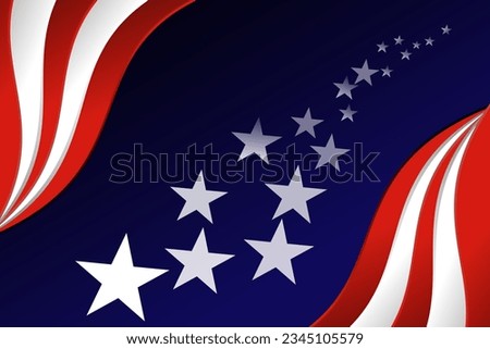 United States of America background for independence, veteran, labor, anniversaries and events, Editable Vector illustration design