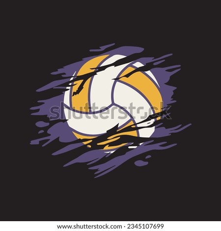 
Volleyball icon logo vector illustration.