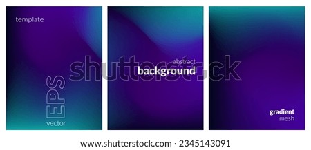 Collection. Abstract liquid background. Neon color blend. Blurred fluid colours. Gradient mesh. Modern design template for posters, ad banners, brochures, flyers, covers, websites. EPS vector image Royalty-Free Stock Photo #2345143091