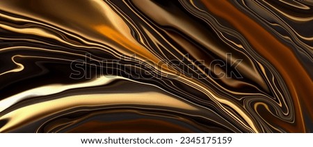 Premium liquid background design with luxurious golden color. Premium design images for background, poster, wallpaper and banner needs,