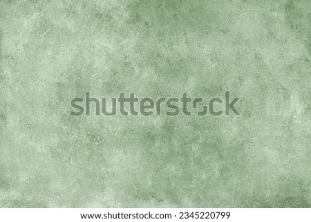 Painted canvas grungy background texture. Abstract elegant wallpaper, vintage green concrete surface, studio backdrop