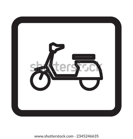 Motocyles icon line,Simple means of transportationt Related Vector Line Icons. Transportation icon illustration with simple line design isolated on white background.