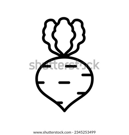 radish icon vector design template in white background Royalty-Free Stock Photo #2345253499