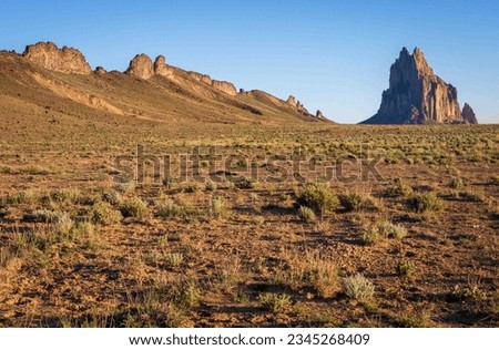 Shiprock iin the Navajo Nation, San Juan County, New Mexico Royalty-Free Stock Photo #2345268409