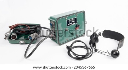 vintage measurement and analysis equipment and apparatus Royalty-Free Stock Photo #2345367665