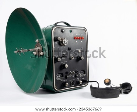 vintage measurement and analysis equipment and apparatus Royalty-Free Stock Photo #2345367669