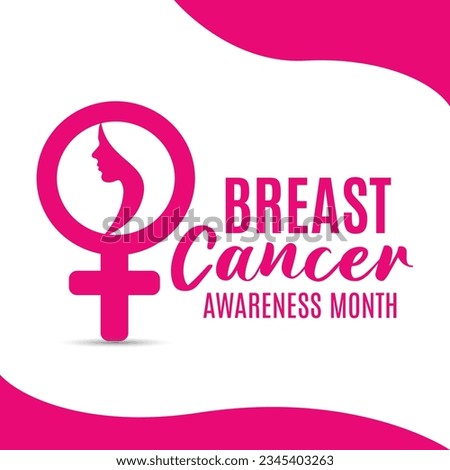 Free vector gradient breast cancer awareness month illustration. Pink ribbon illustration
