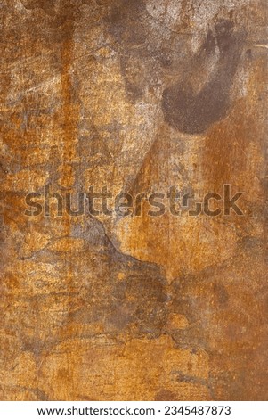 rusty corrugated iron wall or fence of a house in a poor neighbourhood of Maputo, Mozambique