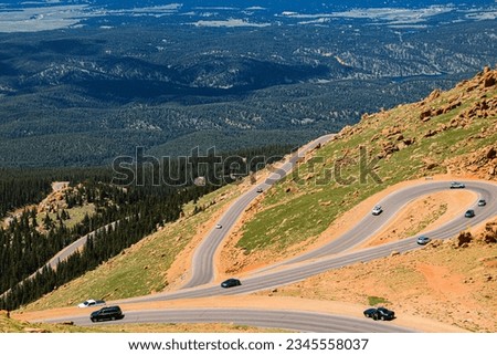 Pikes Peak, Manitou Springs, Colorado  Royalty-Free Stock Photo #2345558037