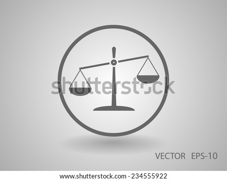 Flat  icon of Justice