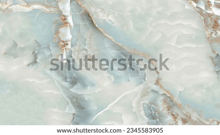 Polished onyx marble with high-resolution, aqua tone emperador marble, natural breccia stone agate surface, modern Italian marble for interior-exterior home decoration tile and ceramic tile surface Royalty-Free Stock Photo #2345583905