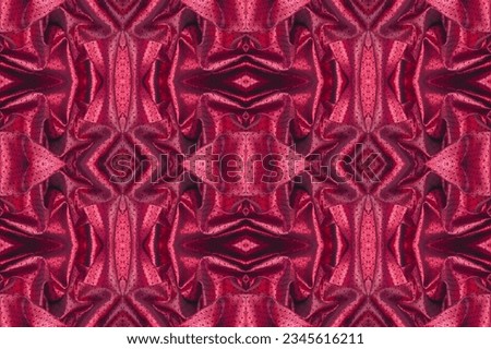 Seamless texture. Fabric with a metallic sheen in small polka dots. Red burgundy. Smooth in appearance and uneven in texture, the bright surface of this fabric is sure to grab your attention.