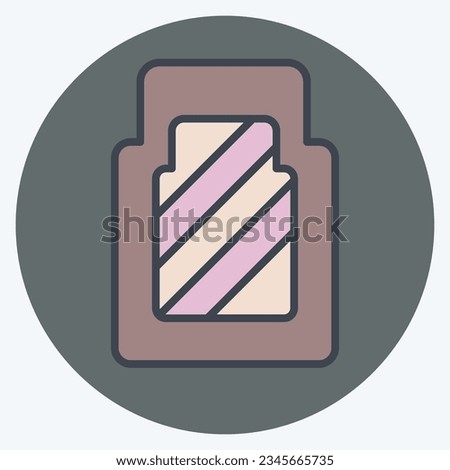 Icon Car Mat. related to Spare Parts symbol. color mate style. simple design editable. simple illustration