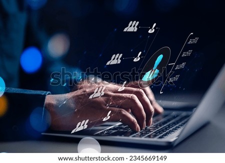 hr, human resources, technology, business, recruitment, leadership, recruit, management, recruiter, candidate. typing keyboard for choose right candidate to right job. around has hr organization HUD.