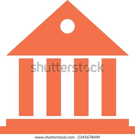 Bank finance icon symbol vector image. Illustration of the currency exchange investment financial saving bank design image. EPS 10