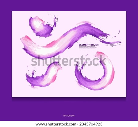 Purple watercolor hand drawn texture, ink abstract background brush.banner vector, ink watercolor background. Art illustration wallpaper texture style