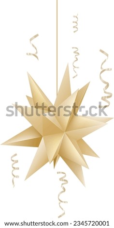 Christmas tree gold star bauble ornament decoration
