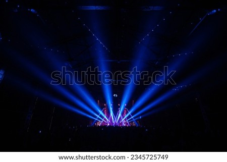 Concert stage background. Stage light background. Concert wallpaper Royalty-Free Stock Photo #2345725749