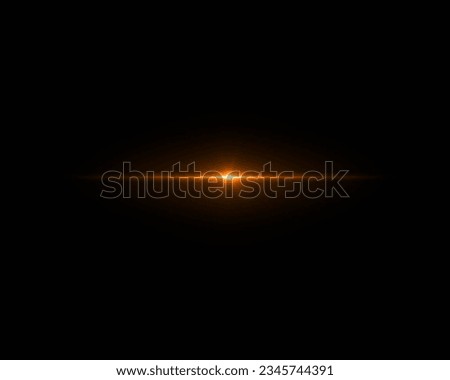 light lens decoration flash bright yellow color energy in dark space Royalty-Free Stock Photo #2345744391