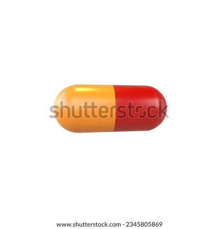 pills 3d mdoel render image