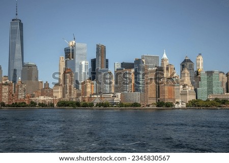 This photo was taken from a cruise ship on the Hudson River