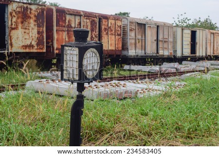 light signal for railway switch