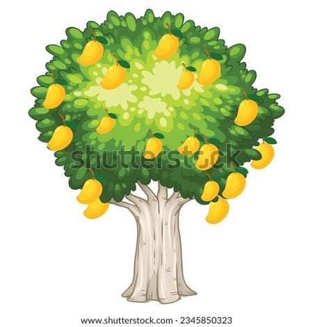 vector set of variety trees on transparent