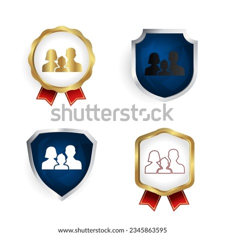 Abstract Family Badge and Label Collection, can be used for business designs, presentation designs or any suitable designs.